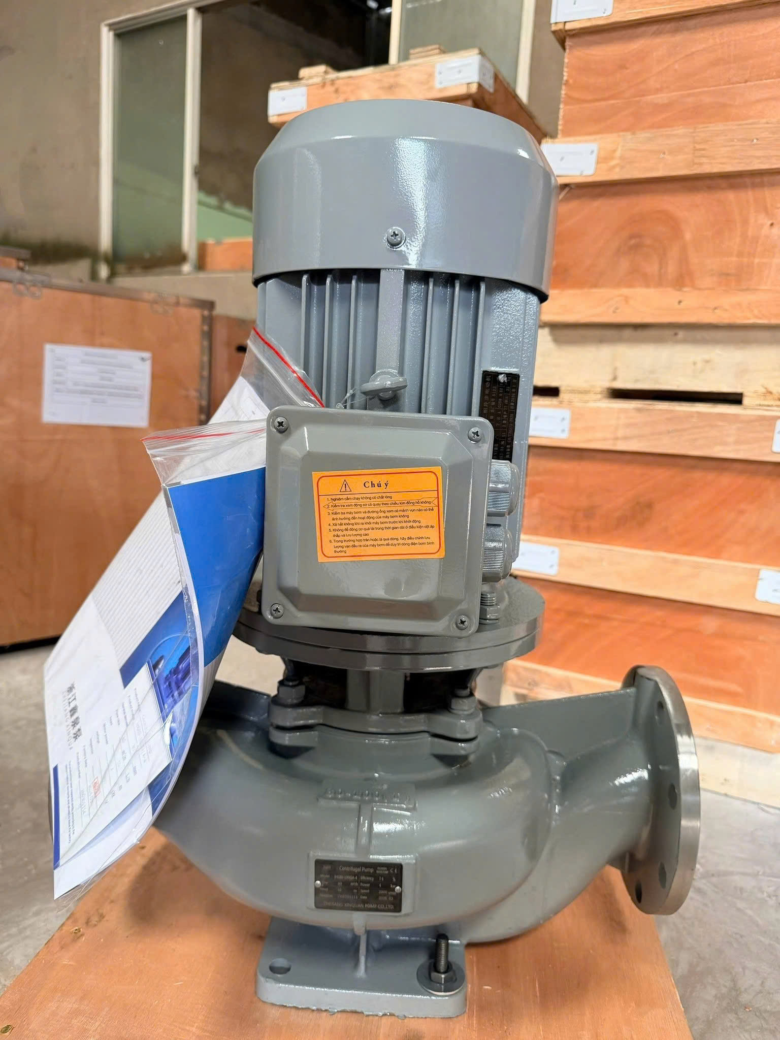 địa chỉ bán máy bơm inline đầu inox IHG 4KW
