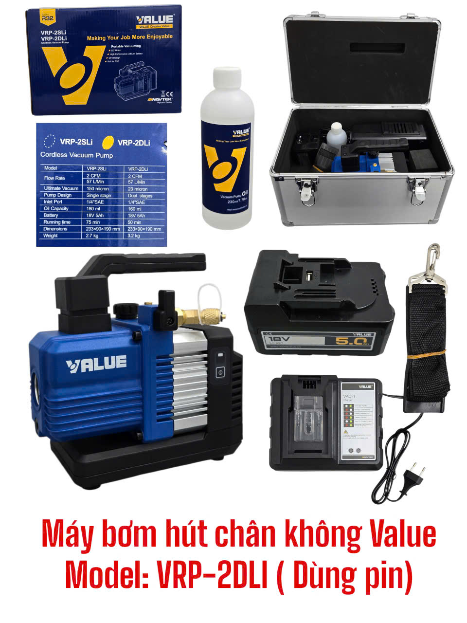 M&aacute;y h&uacute;t ch&acirc;n kh&ocirc;ng d&ugrave;ng pin Value VRP-2DLI