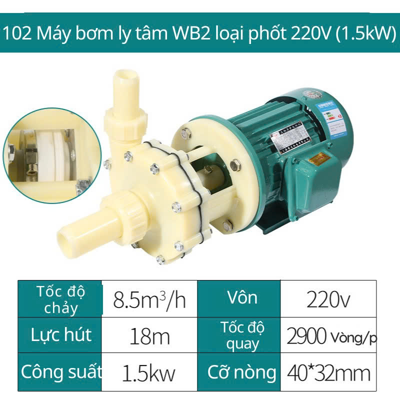 Địa chỉ bán máy bơm hóa chất axit 1.5kw tại Hà Nội HCM