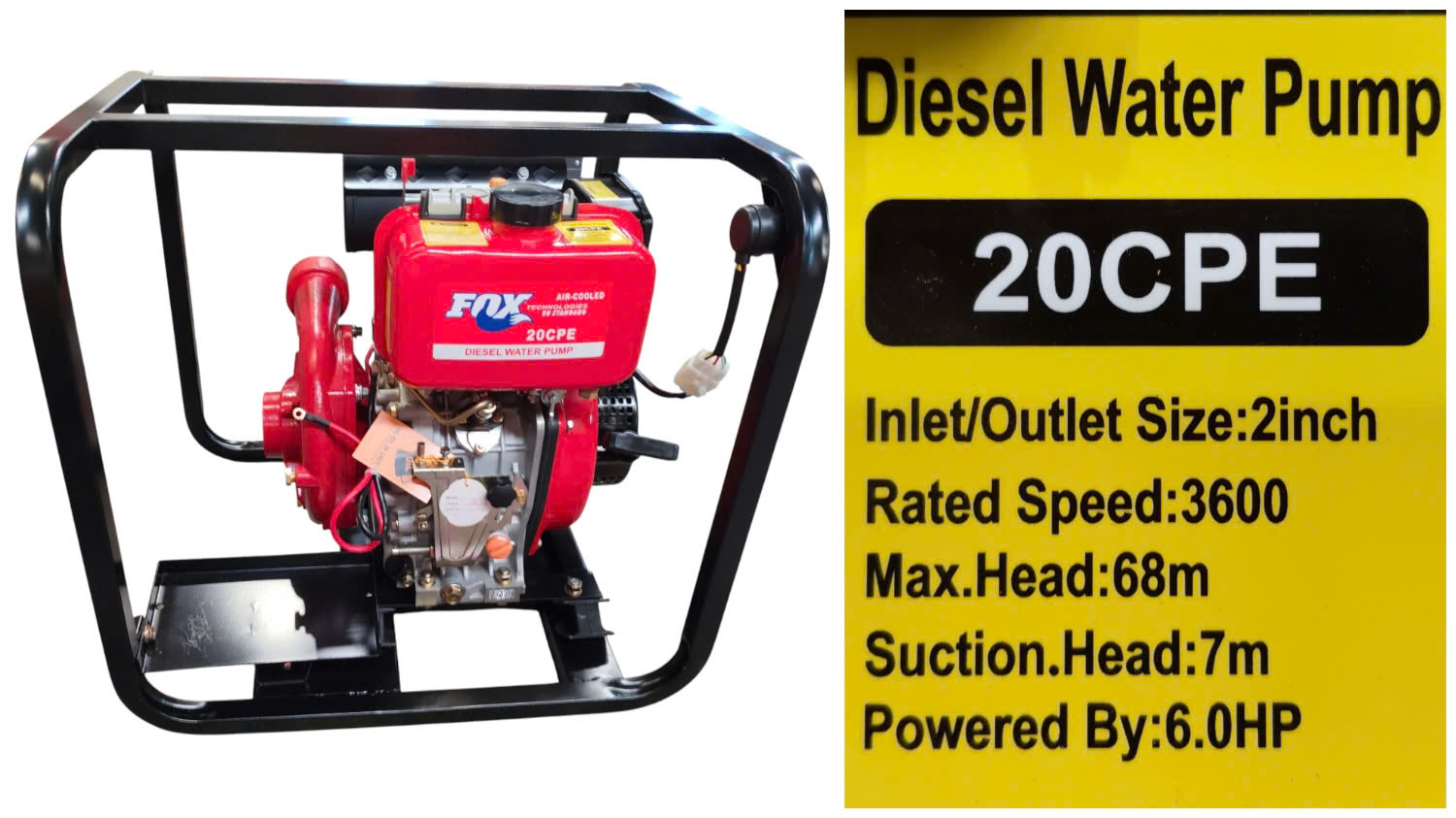 Đại l&yacute; b&aacute;n m&aacute;y bơm chữa ch&aacute;y diesel 6HP