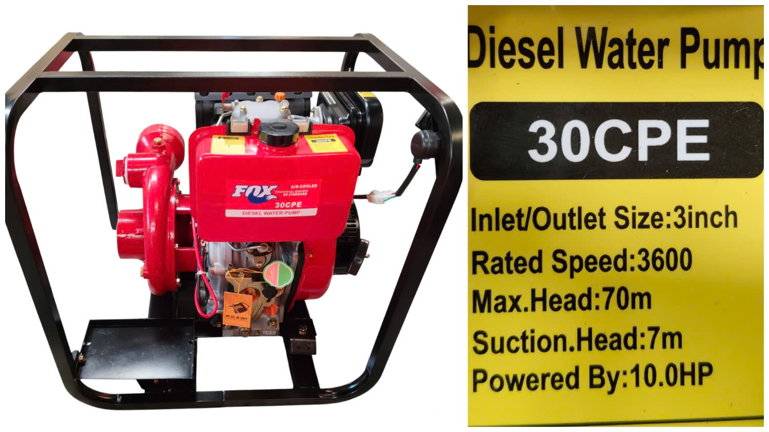 M&aacute;y bơm chữa ch&aacute;y diesel 10HP